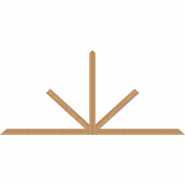 Ekena Millwork Saratoga Timber Gable Bracket, Western Red Cedar, 108"W x 49"H x 1 1/2"D x 3 1/2"F, 11/12 Pitch GBW108X49X0204SAR00SWR - main